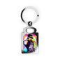 Anime Jojo Vibrant Rectangle Photo Keyring with Custom Design, Personalized Keychain Gift, Collectible Charms, Ideal for Birthdays, Motivational