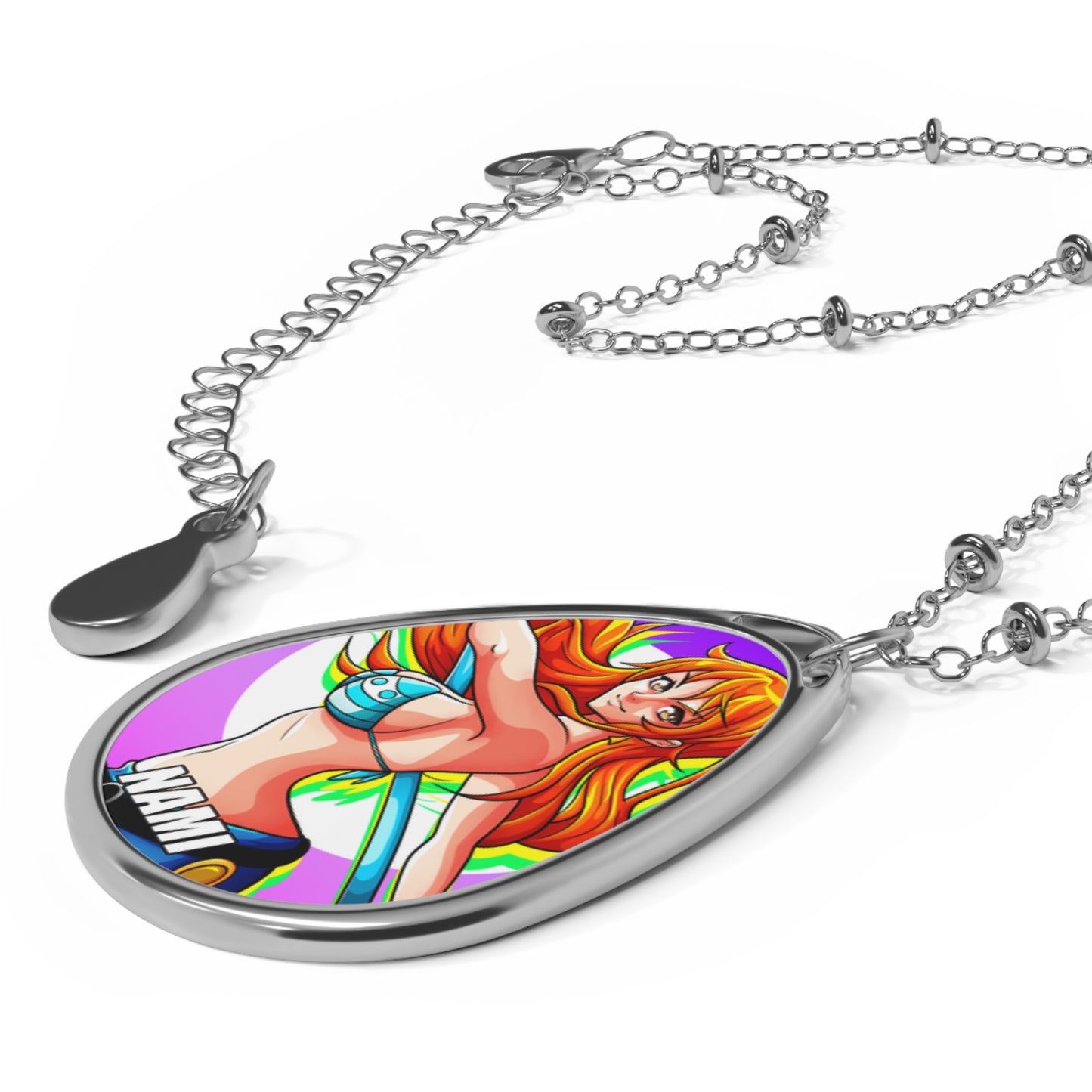 Cat Burglar Oval Necklace - Anime Jewelry for Fans, Gift for Birthdays, Cosplay Accessory, Stylish Pendant