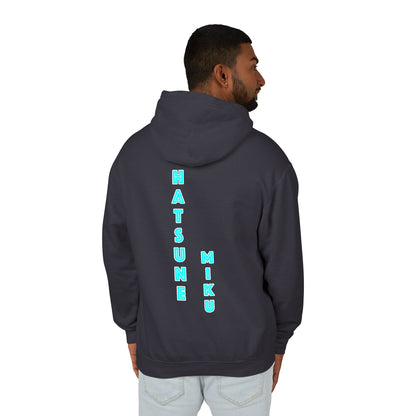 Unisex Lightweight Hooded Sweatshirt - Hatsune Miku Graphic & Text Design - Perfect for Anime Fans