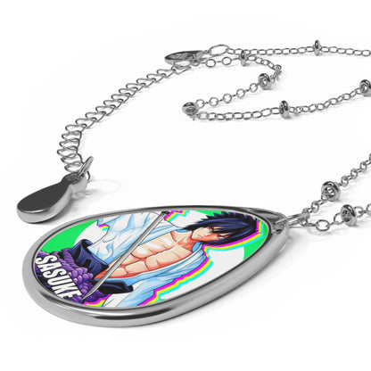 Anime-Inspired Oval Necklace, Last Alive Pendant for Fans, Unique Gift for Birthdays, Everyday Wear, Cosplay Accessory