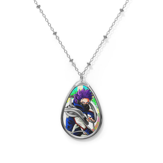 Toshi Anime Oval Necklace, Unique Gift for Fans, Cosplay Accessory, Customizable Jewelry, Statement Piece for All Occasions