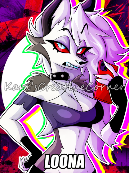 Princess Hellhound Print