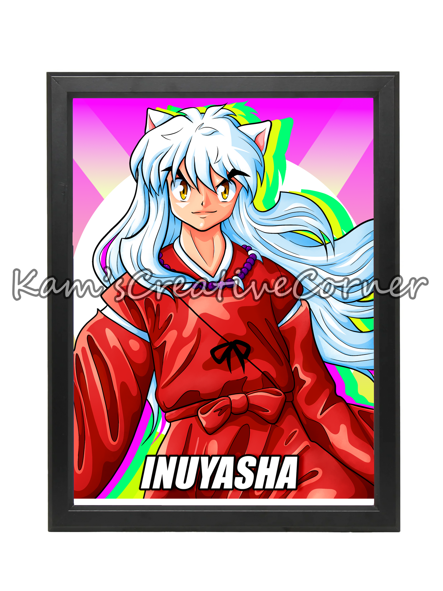 Demon Dog Anime Print