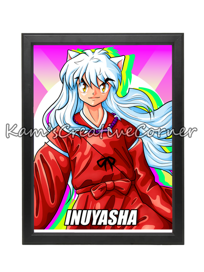 Demon Dog Anime Print