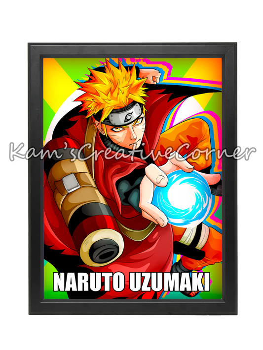 Nine Tailed Fox Anime Print for Fans