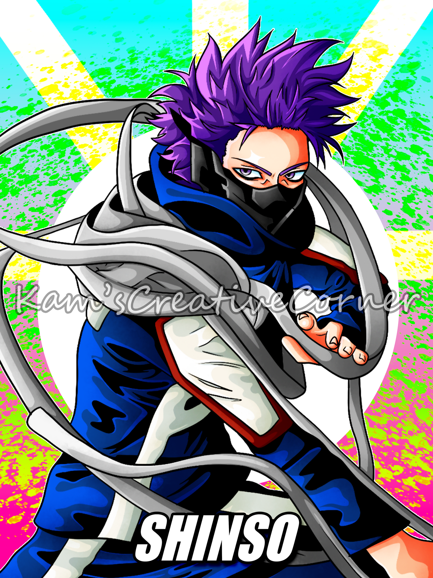 Anime Poster, Toshi Wall Decor, Bedroom Wall Art, Gift for Anime Lovers, Matte Vertical Print