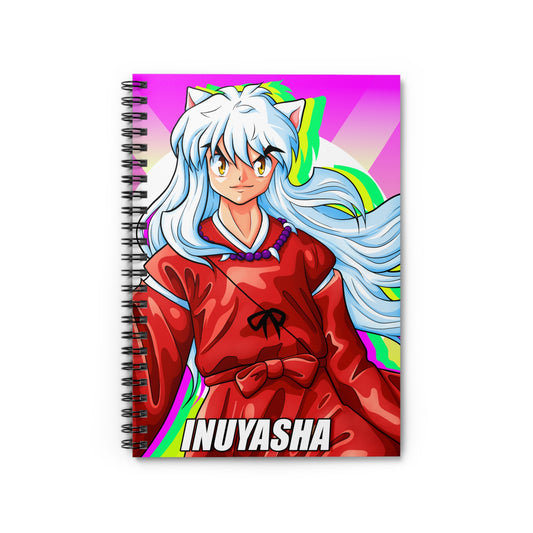 Demon Dog Anime Ruled Line Spiral Notebook