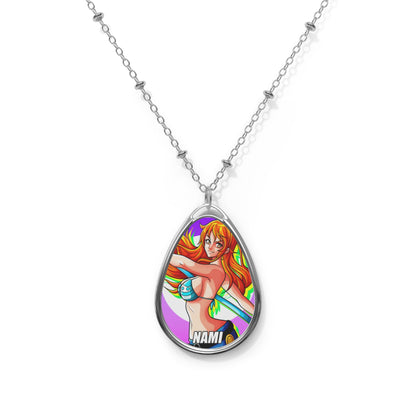 Cat Burglar Oval Necklace - Anime Jewelry for Fans, Gift for Birthdays, Cosplay Accessory, Stylish Pendant