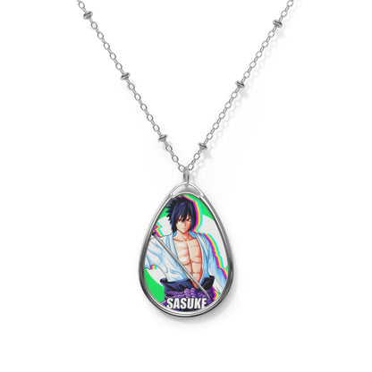Anime-Inspired Oval Necklace, Last Alive Pendant for Fans, Unique Gift for Birthdays, Everyday Wear, Cosplay Accessory
