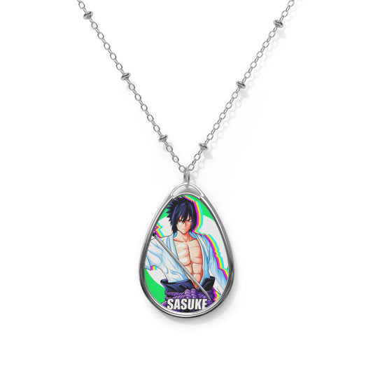 Anime-Inspired Oval Necklace, Last Alive Pendant for Fans, Unique Gift for Birthdays, Everyday Wear, Cosplay Accessory